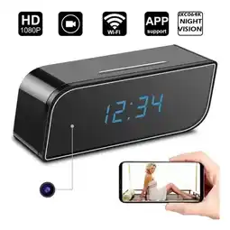 Falabella Cámara Oculta en Reloj Digital WiFi 4K con Monitoreo Remoto oferta