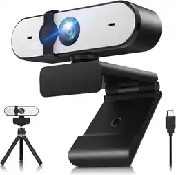 Falabella Cámara WebCam 2K HD USB con Micrófono y Tripode Videoconferencias PC Laptop oferta
