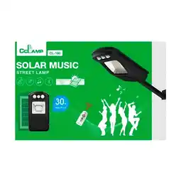 Falabella Lámpara Suburbana Solar 30w Con Altavoz Bluetooth Y Control oferta