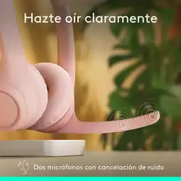 Falabella Zone 300, Diadema Bt Inalámbrica, 2 Micrófonos, Rosa oferta