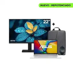 Falabella PORTATIL VIVOBOOK X1504VA CORE I5 1334U- 24GB RAM - 1TB SSD - 15.6” FHD + MONITOR 22” 120HZ oferta