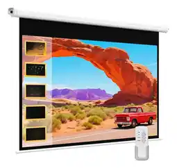 Falabella Telon Pantalla Proyector Automática 100 Pulgadas con Control oferta