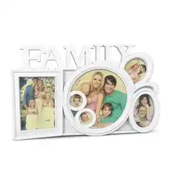 Falabella Portarretratos Múltiple Blanco “FAMILY” con Diseño Decorativo para Fotos Familiares oferta