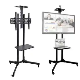 Falabella Soporte para Tv Pedestal Móvil con Ruedas 32 a 70 Pulgadas en Acero oferta