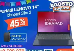 Alkosto Lenovo - portátil 14 ideapad slim 3 oferta