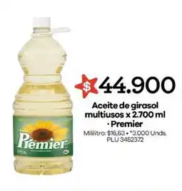 Surtimayorista Premier - aceite de girasol multiusos x 2.700 ml oferta