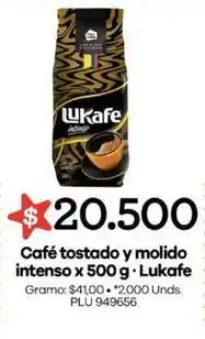 Surtimayorista Lukafe - café tostado y molido intenso oferta