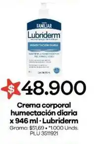 Surtimayorista Lubriderm - crema corporal humectación diaria oferta