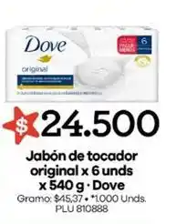 Surtimayorista Dove - jabón de tocador original oferta