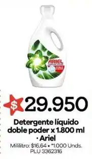 Surtimayorista Ariel - detergente líquido doble poder oferta