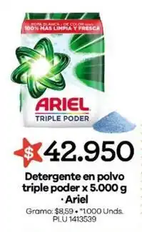 Surtimayorista Ariel - detergente en polvo triple poder oferta