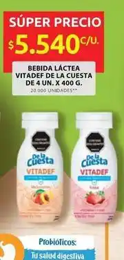 Ara Cuesta - bebida láctea vitadef oferta