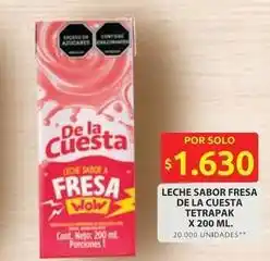 Ara Cuesta - leche sabor fresa oferta