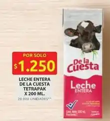Ara Cuesta - leche entera tetra pak oferta