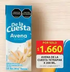 Ara Cuesta - avena tetrapak oferta