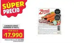 Ara Zenú - chorizo ternera oferta