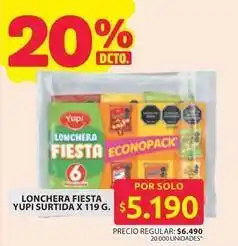 Ara Yupi - lonchera fiesta yupi surtida oferta