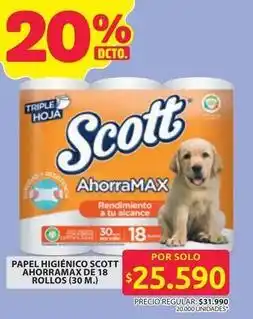 Ara Scott - papel higienico ahorramax oferta