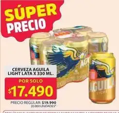 Ara Águila - cerveza aguila light lata oferta