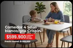 Easy Pago - comedor 4 sillas oferta