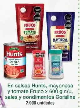 Jumbo Hunts mayonesa y tomate Fruco oferta