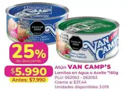 Belalcazar Van Camp's Lomitos de Atún en Agua o Aceite oferta