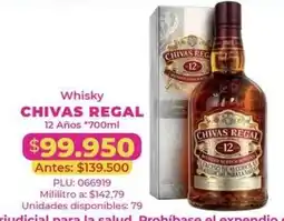 Belalcazar Whisky Chivas Regal 12 Años oferta