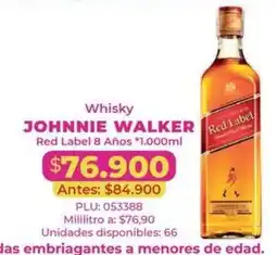 Belalcazar Whisky Johnnie Walker Red Label 8 Años oferta