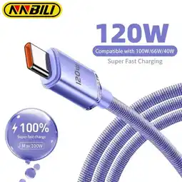 Falabella Cable de datos en nailon USB-C a USB-C 120W 1 metro ORIGINAL Ultrarrápido oferta