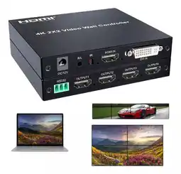 Falabella Video Controlador Hdmi 2x2 Para Tv 4k 4 Pantallas oferta