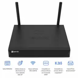 Falabella NVR WiFi 8 Canales 3K con HDMI, H.265, ONVIF y Soporte para HDD de 8TB oferta