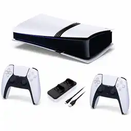 Falabella Consola PlayStation 5 Pro Digital 2TB + 2 Controles DualSense + Base de Carga Dobe oferta