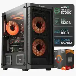 Falabella TORRE GAMER RYZEN 7 5700G/ 16GB RAM /512GB SSD/ BOARD A520M oferta