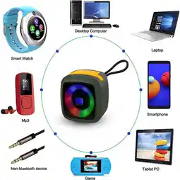 Falabella Mini Parlante Portátil Bluetooth Luz Led Porta Celular X911 oferta