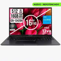 Falabella Portatil VivoBook Intel Core I5-13420H SSD 512GB RAM 16GB 16 FHD oferta