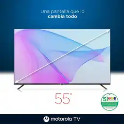 Falabella Televisor 55 Smart TV 4K HD Google TV- MOT55ULE11 oferta