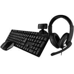 Falabella COMBO 4 EN 1 DE OFICINA TECLADO INALÁMBRICO + MOUSE INALÁMBRICO + DIADEMA + CÁMARA WEB oferta