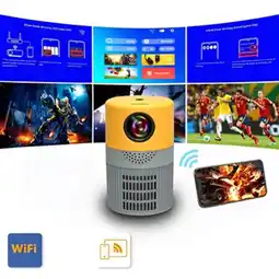 Falabella Mini Proyector Led Portátil Hdmi 1080p Multimedia YT400 - Amarillo oferta