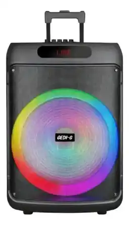 Falabella Cabina De Sonido Gd-1507 De 15 Iluminación Led Rgb, Negro oferta