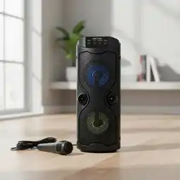 Falabella Parlante Portátil Bluetooth Recargable Led Con Micrófono oferta
