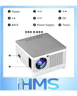 Falabella Proyector Y8 Smart Wifi Bluetooth 9500 Lumenes Android 9 Full Hd 1080p oferta