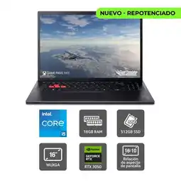 Falabella Portatil Gamer NL16-71G Intel 5 210H RAM 16GB 512GB SSD RTX 3050 16 Pulgadas oferta