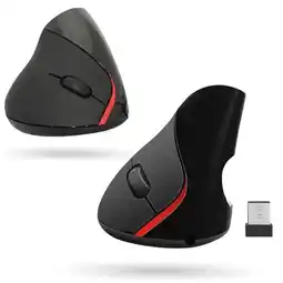 Falabella Mouse Vertical Ergonómico Jertech Jr321 Recargable Bluetooth + Usb Negro Negro oferta
