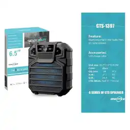 Falabella Parlante Bluetooth Greatnice GTS-1397 De 6.5 Pulgadas Portátil Recargable oferta