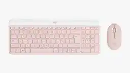 Falabella COMBO DE TELCADO Y MOUSE INALAMABRICOS SLIM MK470 ROSADO oferta