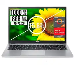 Falabella Portatil Aspire 3 Amd Ryzen 5-7520u Ssd 1tb Ram 8Gb FHD 15,6 oferta