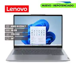 Falabella Portátil Thinkbook 14 G7 ARP/Ryzen 7 7735HS / Ram 16GB /1TB SSD/ 14” / Free oferta