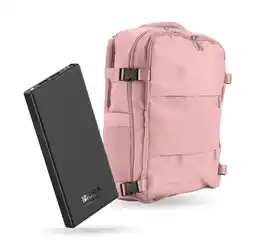 Falabella Morral De Viaje Rosado Con Power Bank 10000mah Usb Tipo C oferta