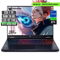 Falabella PREDATOR INTEL CORE I9-14900HX RTX 4060 8GB SSD 1TB RAM 16GB LED 16 FHD 165Hz oferta