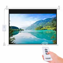 Falabella Telón Eléctrico Pantalla De Proyector Control Remoto 100 oferta